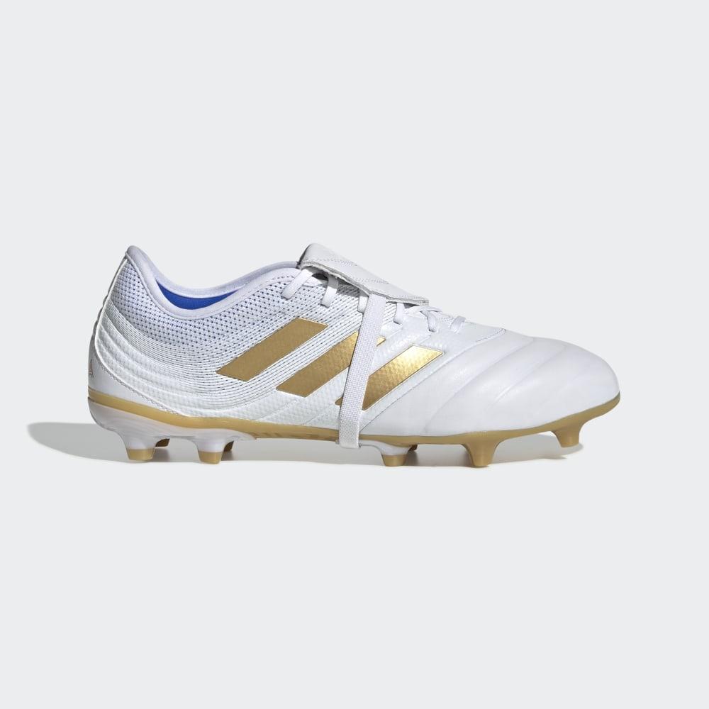 Ghete Fotbal Adidas Copa Gloro 19.2 Firm Ground Barbati Romania - Albi/Aurii Metal/Albastri F35488